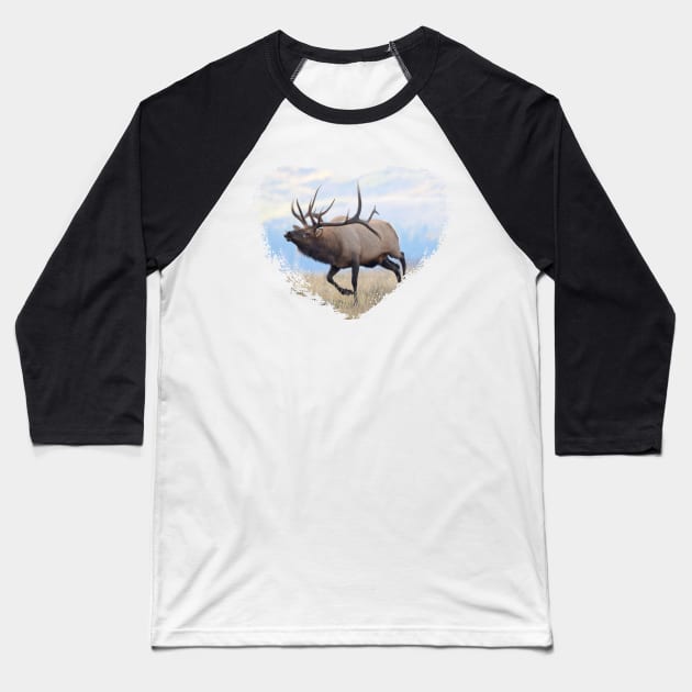 Elk in My Heart Baseball T-Shirt by Whisperingpeaks